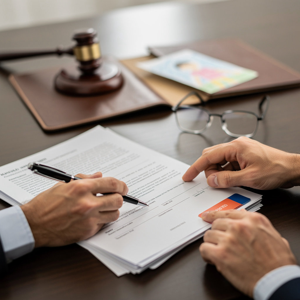 Law Office of K. Kerry Yianilos attorney discussing Special Immigrant Juvenile status with a family in San Diego